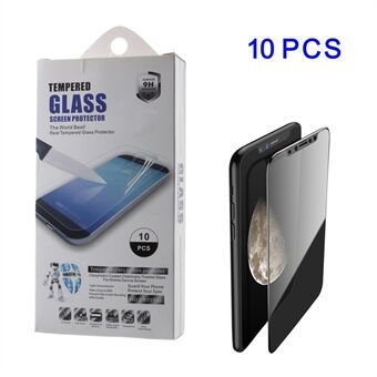 10stk / sæt til iPhone (2019) 5,8/ XS / X  0,3 mm mobil hærdet glas skærmbeskyttelsesfilm (Arc Edge)