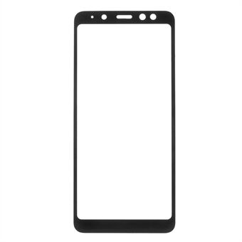 Fuld dækkende hærdet glas skærmbeskytter til Samsung Galaxy A8 (2018) - Sort
