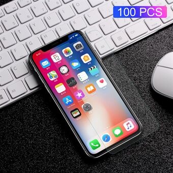 100stk / sæt til iPhone 11 Pro  "(2019) / XS / X  RURIHAI 0.18mm 2.5D hærdet glas skærmbeskyttelsesfilm