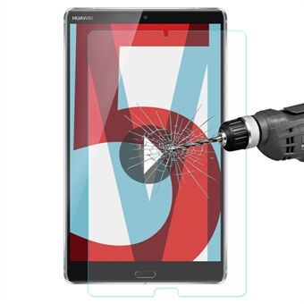 HAT Prince til Huawei MediaPad M5 8 (8,4-tommer) 0,33 mm 9H 2,5D Arc Edge Tempered Glass Screen Guard Film