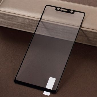 Silketryk i fuld størrelse skærmbeskyttelsesfilm i hærdet glas til Xiaomi Mi 8  - sort