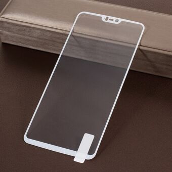 Silketryk Hærdet glas i fuld størrelse skærmbeskyttelsesfilm til OnePlus 6