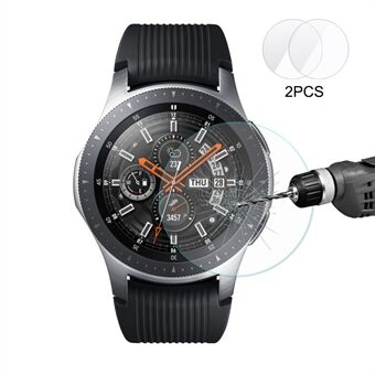 2 stk HAT Prince til Samsung Galaxy Watch 46mm 0.2mm 9H 2.15D hærdet glas skærmbeskyttere