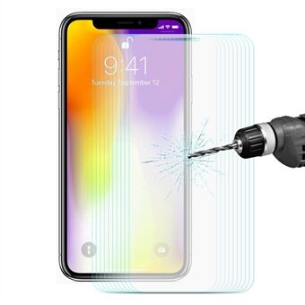 ENKAY 10 STK/SÆT 0,26 mm 9H 2,5D Arc Edge hærdet glas skærmbeskyttere til iPhone (2019)  / XS Max 