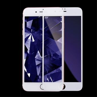 KINGXBAR 2.5D Silke Print Anti-blue-ray Fuldt dækkende hærdet glas skærmbeskyttelsesfilm til iPhone 8/7 