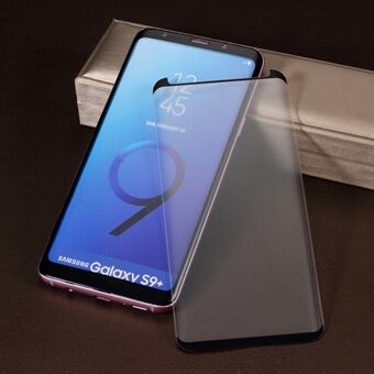 RURIHAI til Samsung Galaxy S9 + SM-G965 3D buet hærdet glas skærmbeskyttelse (sagvenlig)
