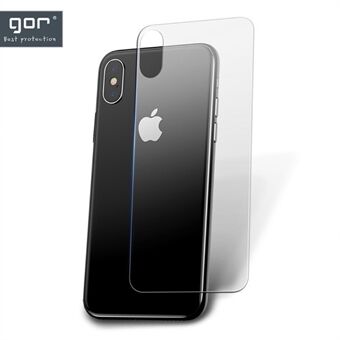 GOR til iPhone XS Max  2,5D rygbeskytter i hærdet glas [Anti-eksplosion]