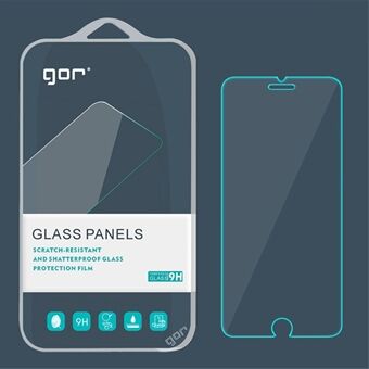 GOR Anti-refleks Hærdet glas skærmbeskyttelsesfilm 0,2 mm buekanter til iPhone 8/7 