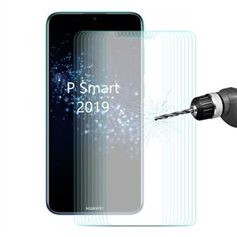 10 STK ENKAY 0,26 mm 9H 2,5D Arc Edge Eksplosionssikker skærmbeskyttelsesfilm i hærdet glas til Huawei Huawei Honor 10 Lite / P Smart (2019)