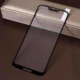 Fuld størrelse silketryk hærdet glas skærmbeskyttelsesfilm (fuld lim) til Motorola Moto G7 Power