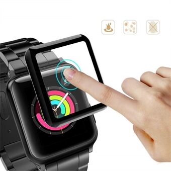 3D Buet Fuld Skærm Hærdet Glasbeskytter til Apple Watch Series 4 44mm - 2 stk 