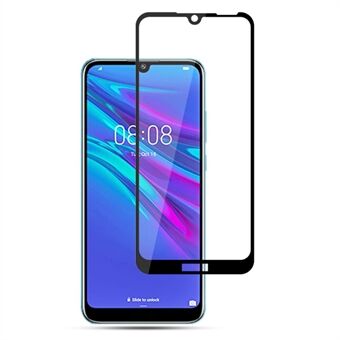 AMORUS fuldlim silketryk Hærdet glas fuldskærmbeskytter til Huawei Y6s (2019)/Y6 (2019, uden fingeraftrykssensor)/Honor 8A