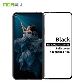 MOFI 2.5D Arc Edge Full Coverage Diamoned 9H Tempered Glass Screen Protector for Huawei Honor 20 Pro - Black