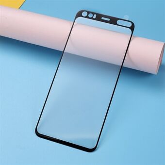 Ultra Clear Curved Full Cover Tempered Glass Protective Screen Film for Google Pixel 4 - Black
