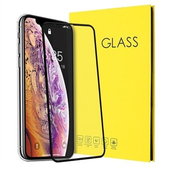 Fuldskærms skærmbeskytter i hærdet glas til iPhone 11 Pro Max  (2019)/XS Max  - Sort