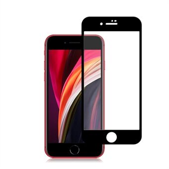 MOCOLO Silk Print Complete Covering Tempered Glass Screen Film for iPhone SE (2nd Generation) / 8 / 7 - Black