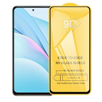9D buet fuldskærms skærmbeskyttelsesfilm af hærdet glas (sidelim) til Xiaomi Mi 10T Lite 5G