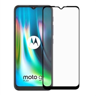 Fuld dækkende hærdet glas skærmbeskyttelsesfilm (fuld lim) til Motorola Moto G9 Play
