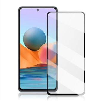 MOCOLO Full Coverage 3D Curved Tempered Glass Screen Protector for Xiaomi Redmi Note 10 - Black