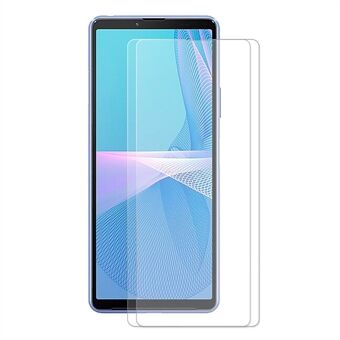 2 stk HAT Prince 0.26mm 9H 2.5D Arc Edge Tempered Glass Screen Protector Film Guard til Sony Xperia 1 III 5G