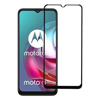 Ultra Clear 9D Fuldlim Fulddækning Silke Print Skærmbeskytter af hærdet glas til Motorola Moto G30/G10