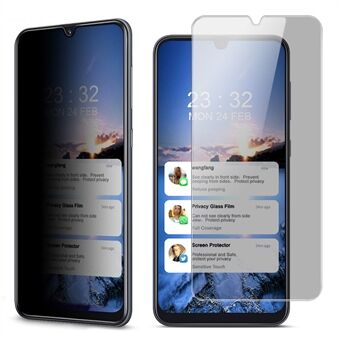IMAK Anti-Spy Bubble Free Case Friendly 9H Privacy hærdet glas skærmbeskytter til Samsung Galaxy M21 (2021)