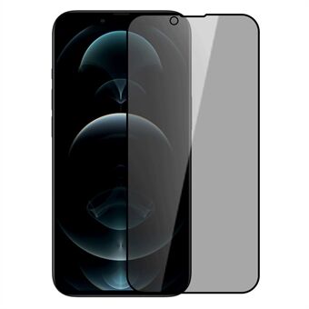 NILLKIN Fuld dækning 0,33 mm Privacy Anti-Spy hærdet glas skærmbeskytter til iPhone 13 Pro Max 