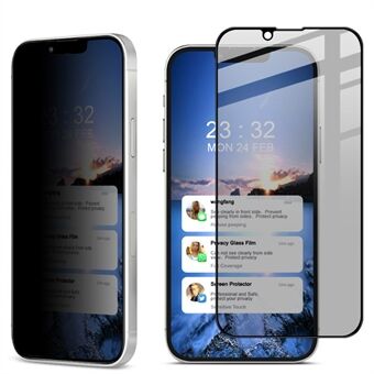 IMAK Full Coverage Premium Privacy Anti-Peep 9H hårdhed hærdet glas skærmbeskytter til iPhone 13 mini 
