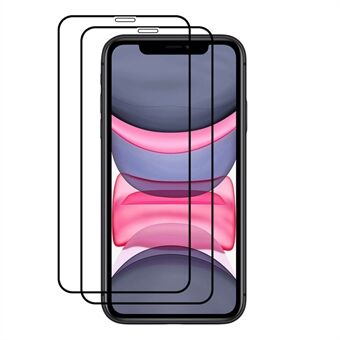 AMORUS 2 stk/sæt Anti-Fingerprint Premium HD Clarity Fuld lim hærdet glasfilm til iPhone SE (2. generation)/6/7/8 