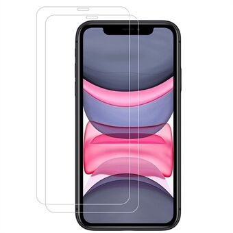 AMORUS 2 stk/sæt Glat fuld lim Anti-ridse HD Clarity hærdet glas skærmbeskytter til iPhone 11 