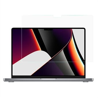 Fuld skærm fuld lim 9H Anti-ridse HD klare lige kanter hærdet glasfilm til Macbook Pro 14 tommer