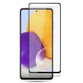 MOCOLO HD Clear Anti-olie Arc Design Fuldt dækkende Fuld Lim Silke Printing Skærmfilm af hærdet glas til Samsung Galaxy A73 5G - Sort