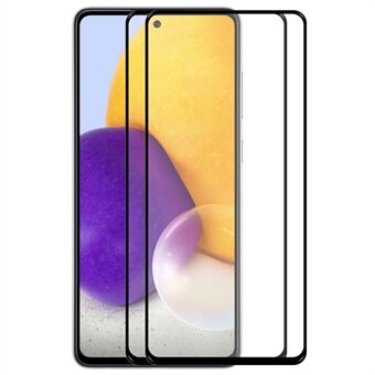 HAT Prince 2 stk/sæt HD Clear Anti-fingerprint No Bubble Full Lime 0.26mm 2.5D Arc Edge 9H hærdet glas skærmbeskytter til Samsung Galaxy A53 5G