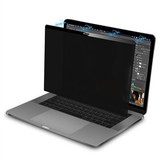 Til MacBook Pro 16 tommer (2021) (A2485) / 16 tommer (2023) (A2780) Anti-Peep skærmbeskytter til bærbar computer, magnetisk aftagelig genanvendelig notebook computer Fuld dækning hærdet glasfilm