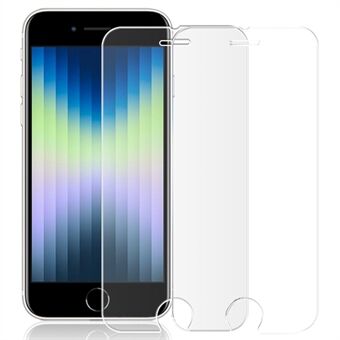 AMORUS 2 stk/pakke Krystalklar skærmbeskytter til iPhone 7 /8 /SE (2020)/(2022), HD Anti-fingeraftryk fuld lim hærdet glasfilm