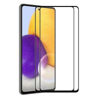 ENKAY 2 stk/sæt til Samsung Galaxy A53 5G 6D fuldlim silkeudskrivning hærdet glasfilm fuld størrelse skærmbeskytter