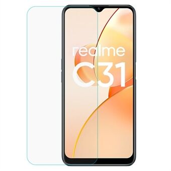Til Realme C31 Touch Accurate Screen Protector HD Clarity 0,3 mm Tykkelse Hærdet glas Anti-ridsefilm