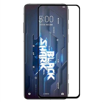 HAT Prince Skærmfilm til Xiaomi Black Shark 5/Black Shark 5 Pro, 0,26 mm 2,5D Arc Edge HD Fulddækkende 9H Fuldlim Følsom Touch Anti-ridse Skærmbeskytter af hærdet glas