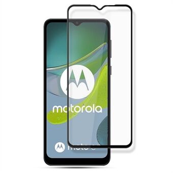 MOCOLO Til Motorola Moto E13 4G (2023) Fuldskærmsbeskytter af hærdet glas Sekundær hærdende silkeudskrivning Anti-eksplosionsfilm - sort