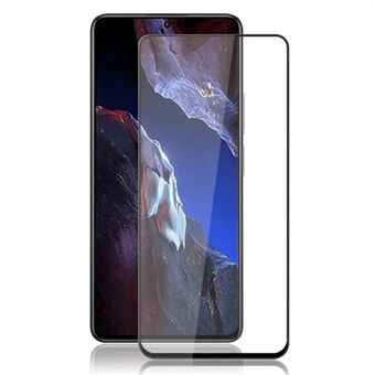 MOCOLO Skærmbeskytter til Xiaomi Poco F5 Pro 5G / Redmi K60 5G / K60 Pro 5G , Full Cover Silke Printing Hærdet glasfilm - Sort