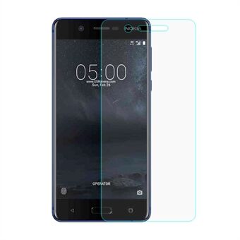 Til Nokia 5 mobil hærdet glas skærmbeskyttelsesfilm 0,3 mm (Arc Edge)