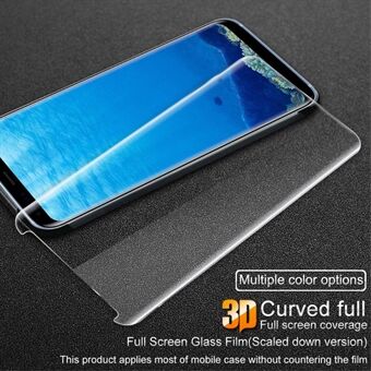 IMAK 3D buet fuld størrelse hærdet glas beskyttelsesfilm til Samsung Galaxy S8 SM-G950