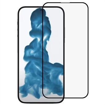 Til iPhone 14 Pro  fulddækkende silketryk 9H fuld lim hærdet glas skærmfilm med mønstertryk rygbeskyttelsesplade