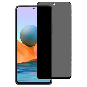 Til Xiaomi Redmi Note 10 Pro 4G (Global) / (Indien) Fuldlim Screen Protector Silke Print Anti-peep Full Cover Høj Aluminium-silicium glasfilm
