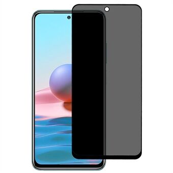 Til Xiaomi Redmi Note 10 4G / 10S 4G Anti-spion fuldlim fuld skærmbeskytter Silketryk Høj aluminium-silicium glasfilm