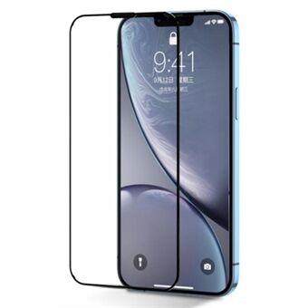 JOYROOM JR-H03 Ultra Clear hærdet glasfilm til iPhone 14 Max , fuldlim fulddækkende silketryksskærmbeskytter