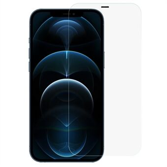Til iPhone 12 Pro Max  høj aluminium-silicium glasskærmbeskytter fuld dæksel Fuld lim Støvtæt klar film med nem installationssæt