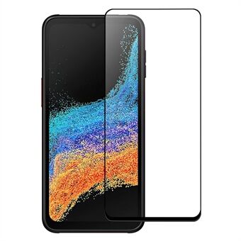 Til Samsung Galaxy Xcover6 Pro 5G Skærmbeskytter i hærdet glas Anti-eksplosion Black Edge Skærmbeskytter HD Clear Anti-Fingerprint Full Glue AGC skærmfilm