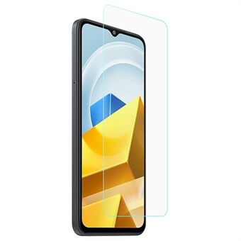 Til Xiaomi Poco M5 4G Arc Edge Eksplosionssikker hærdet glasfilm 0,3 mm Ultratynd HD Clear Screen Protector