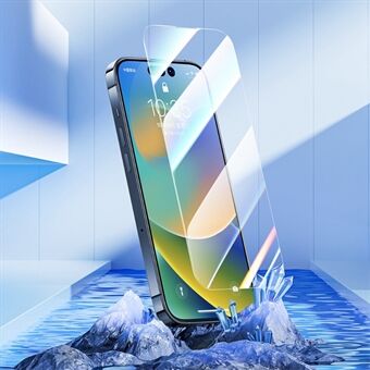 BENKS KR Series Til iPhone 14 Pro Max Aluminium-silikon glas skærmbeskytter Super klart frontskærm cover Anti- Scratch 0,15 mm Ultra tynd glasfilm